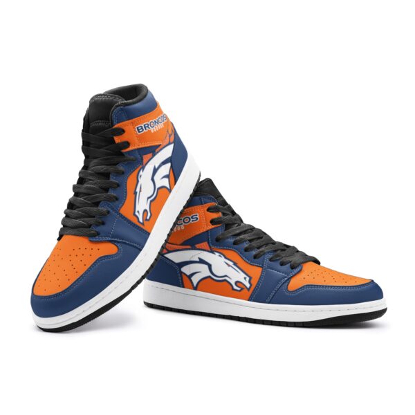 Denver Broncos Fan Unofficial Handmade Shoes, sneakers, trainers Unisex, Jordan Style custom shoes - Image 2