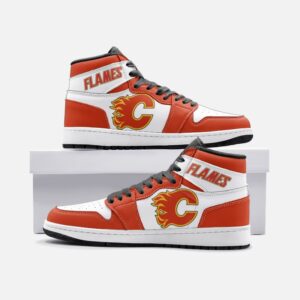 Calgary Flames Fan Unofficial Handmade Shoes, sneakers, trainers Unisex, Jordan Style custom shoes