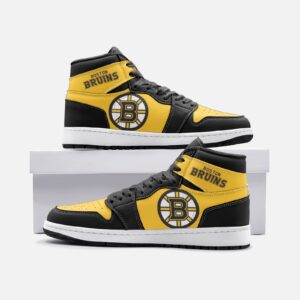 Boston Bruins Fan Unofficial Handmade Shoes, sneakers, trainers Unisex, Jordan Style custom shoes