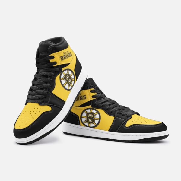 Boston Bruins Fan Unofficial Handmade Shoes, sneakers, trainers Unisex, Jordan Style custom shoes - Image 2