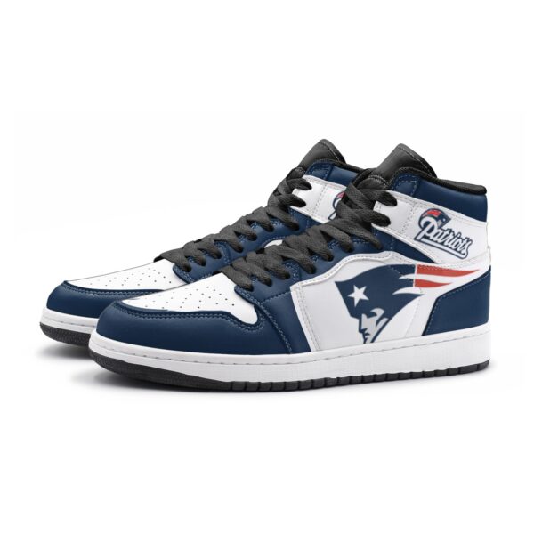 New England Patriots Fan Unofficial Handmade Shoes, sneakers, trainers Unisex, Jordan Style custom shoes - Image 2