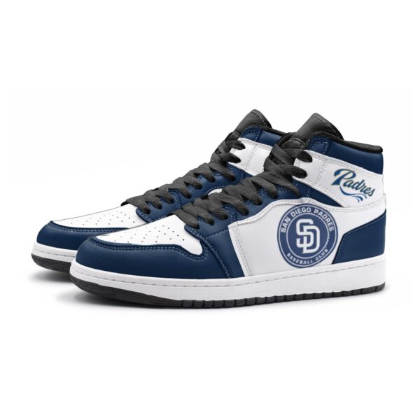 San Diego Padres Fan Unofficial Handmade Shoes, sneakers, trainers Unisex, Jordan Style custom shoes - Image 4