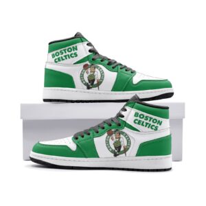 Boston Celtics Fan Unofficial Handmade Shoes, sneakers, trainers Unisex, Jordan Style custom shoes