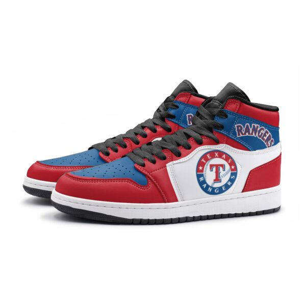 Texas Rangers Fan Unofficial Handmade Shoes, sneakers, trainers Unisex, Jordan Style custom shoes - Image 2