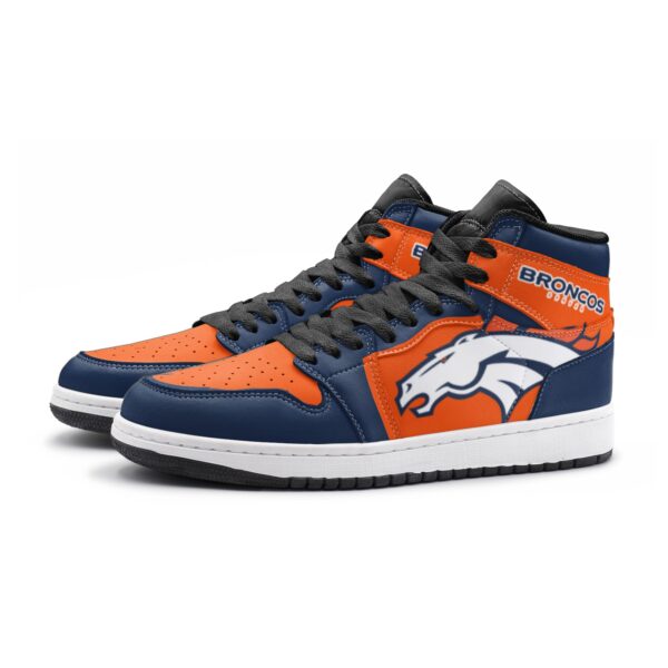 Denver Broncos Fan Unofficial Handmade Shoes, sneakers, trainers Unisex, Jordan Style custom shoes - Image 4