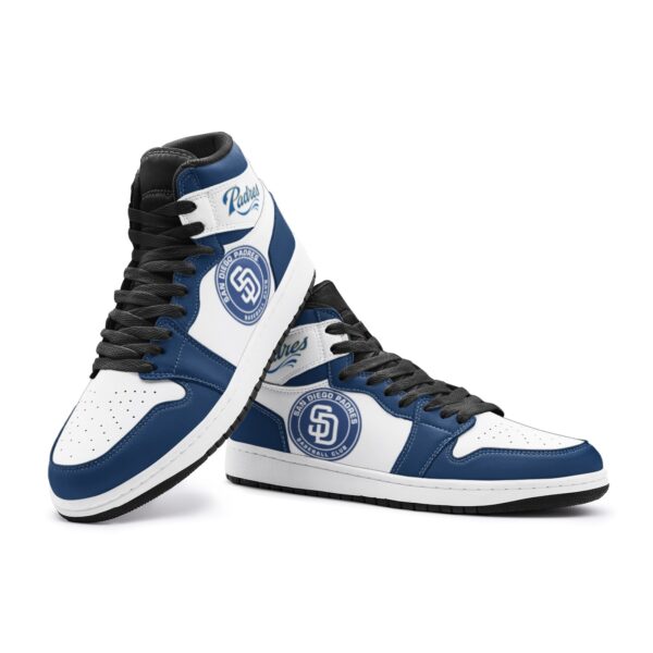 San Diego Padres Fan Unofficial Handmade Shoes, sneakers, trainers Unisex, Jordan Style custom shoes - Image 2