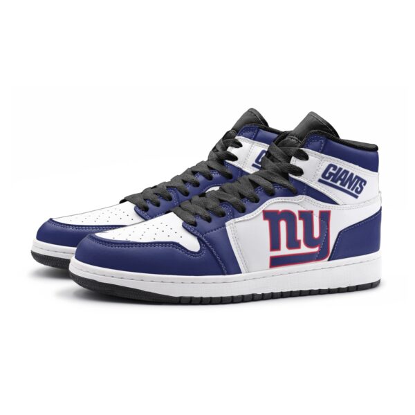 New York Giants Fan Unofficial Handmade Shoes, sneakers, trainers Unisex, Jordan Style custom shoes - Image 4