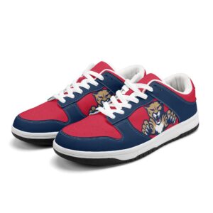 Florida Panthers Dunk Shoes custom low top vegan leather shoes