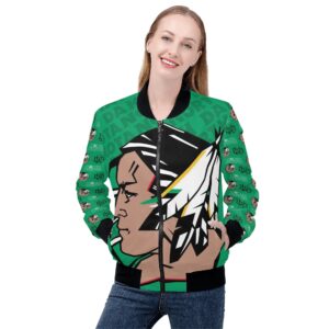 Sioux Women's Zip Up Print Bomber Jacket