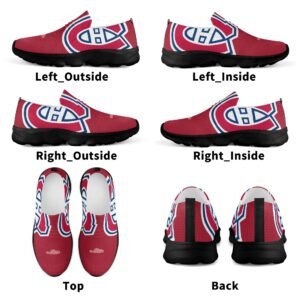 Montreal Canadiens Fan Custom Unofficial Running Shoes No tie Sneakers Trainers